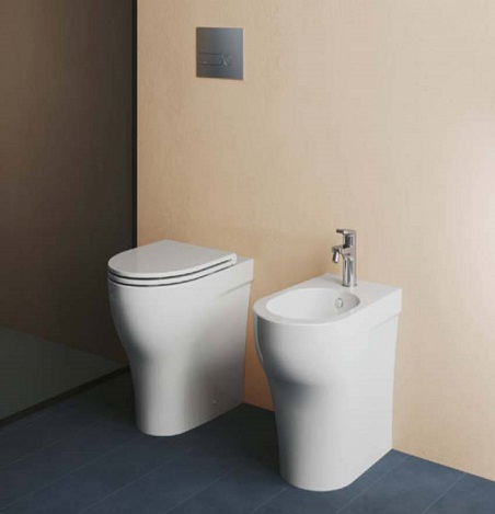 Bidet déplacé pour rénovation