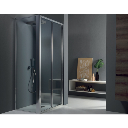 Porta doccia a soffietto cincillà con anticalcare FPS30 cm 90 di Taman