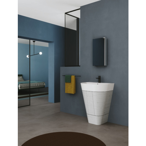 Mobile a terra con lavabo Forma cm. 59x47 di Ceramica Azzurra MBF65CON