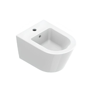 Bidet Zero Sospeso 50x35 cm Monoforo Bianco Lucido Ceramica Catalano