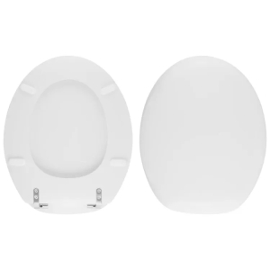 Copriwater Nero Ceramica Iceberg compatibile in poliestere bianco