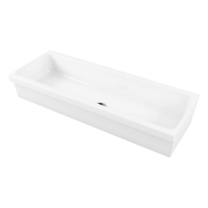 Lavello a canale Community cm. 120x45xh20 bianco lucido di Ceramica Alice