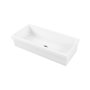 Lavello a canale Community cm. 90x45xh20 bianco lucido di Ceramica Alice