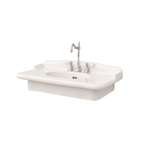 Lavabo Hermitage sospeso/su struttura cm. 92x58 in ceramica bianco lucido di Art Ceram
