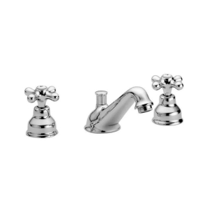 Miscelatore lavabo 3 fori cromo scarico automatico linea retrò Iris Paffoni