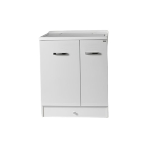 Mobile Eko a terra 75x60 a due ante e doppia vasca lavabo di Xilon