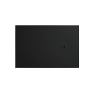 Piatto doccia 80x140 Ceramica Slim H3 Tamanaco Ceramic.30 Nero Opaco