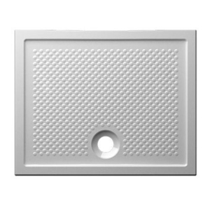 Piatto doccia 80x100 Ceramica H6,5 Globo Docciaviva bianco lucido