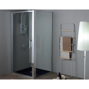Porta doccia FPB40 in cristallo 6 mm satinato cm. 70 con profilo cromato di Tamanaco