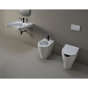 Sanitari App Disabili  Filomuro Vortice 54x36 cm H. 48 Traslato Copriw. Slim Ap. Front. Bianco