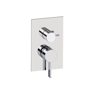 Parte Esterna Miscelatore Rock Monocomando Doccia con Deviatore a 2 Uscite Cromo