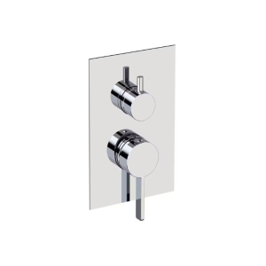 Parte Esterna Miscelatore Rock Monocomando Doccia con Deviatore Rotativo a 3 Uscite Cromo