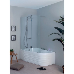 Vasca Wap combinata con box idromassaggio plus cm. 150x100 installazione a sinistra di Tamanaco