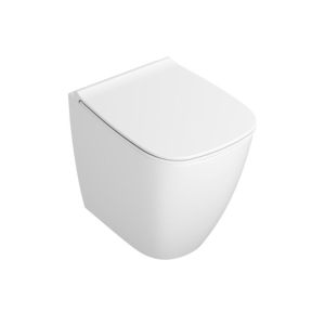 Wc Genesis Globo Filomuro 50x36 Senza Brida Scarico Traslato Bianco Opaco