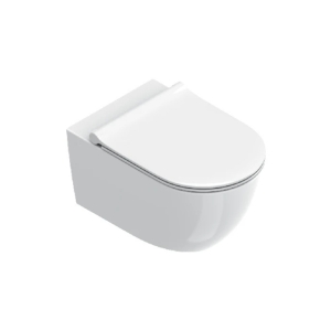 Wc Sfera Sospeso 55x35 cm Scarico Silentech 2.0 Up-Fix Bianco Lucido Ceramica Catalano