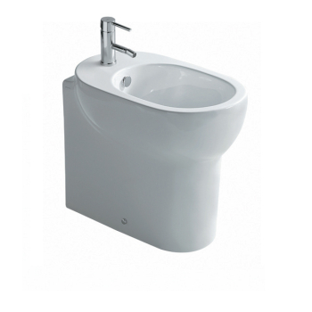 Bidet M2 à ras du mur surélevé cm. 55x35xh48 blanc brillant