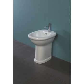 Bidet Confort a terra rialzato cm. 51x37,5xh49 bianco lucido di Ceramica Alice