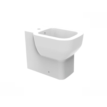 Bidet Quarzo Filomuro 53,5x36,5 cm Monoforo Bianco Lucido