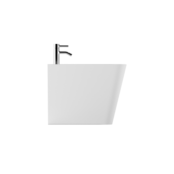 Bidet Hide Square filomuro cm. 55x35 bianco lucido di Ceramica Alice