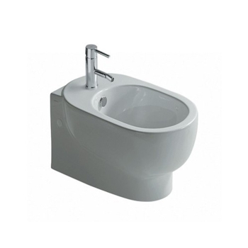 Bidet M2 sospeso salvaspazio cm. 46x35 bianco lucido di Ceramica Galassia