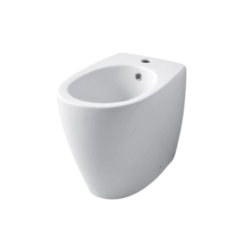 Bidet Atlas Filomuro 53x36 cm Monoforo Bianco Lucido