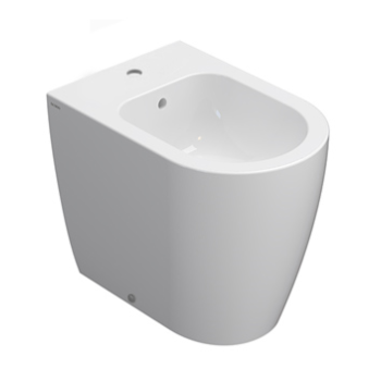 Bidet Mode filomuro scarico tralasto cm. 53x34 bianco di Ceramica Globo