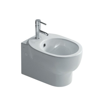 Bidet M2 sospeso salvaspazio cm. 50x35 bianco lucido di Ceramica Galassia