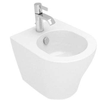 Bidet Next sospeso salvaspazio cm. 50x35 bianco lucido