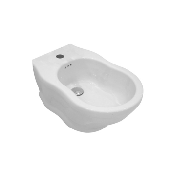 Sanitari Time sospesi cm 54 con sedile in legno di Ceramica GSG