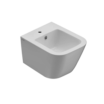 Bidet Mini Stone salvaspazio sospeso cm. 45x37 bianco lucido di Ceramica Globo