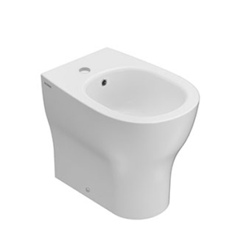 Bidet Grace filomuro scarico traslato cm. 52x36 bianco lucido di Ceramica Globo