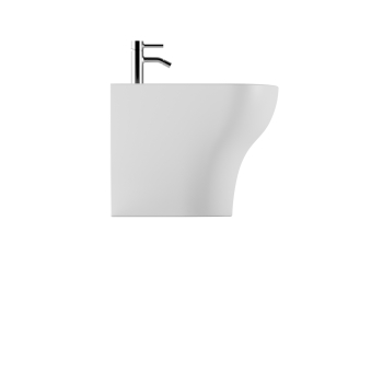Bidet Unica filomuro cm. 54x35 bianco lucido di Ceramica Alice