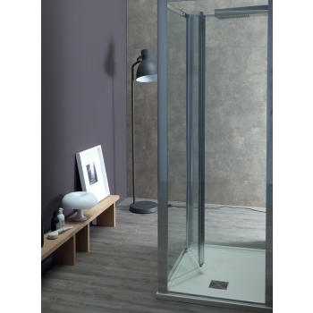 Box doccia FPS30 cristallo 6 mm trasparente 65x90x65 con profilo cromo di Tamanaco
