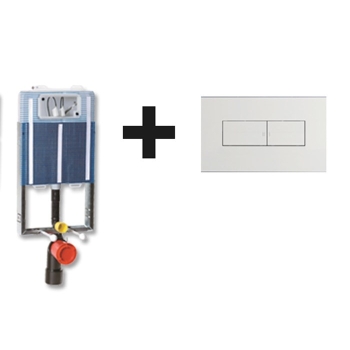 Kit completo di cassetta incasso Ideafix blu 4.5 e placca bianca di Its Todini