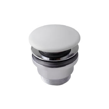 Piletta Globo Click-Clack Tappo in Ceramica Bianco Opaco