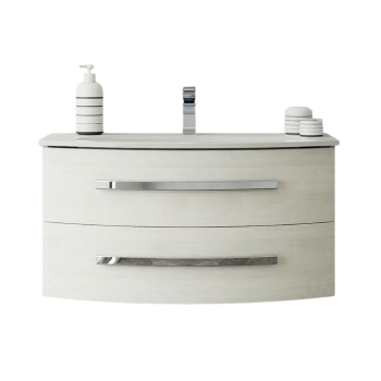 Mobile Verbena Curvo con Lavabo 93,5x46,2 cm Bianco Matrix