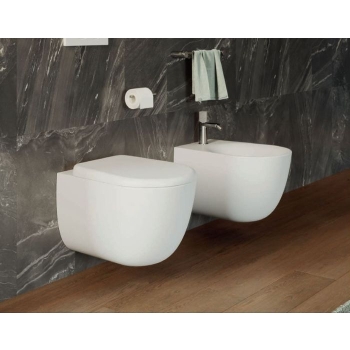 Sanitari HIT! GSG Sospesi Senza Brida 51x36,5 cm con Copriwater Slim Soft-Close
