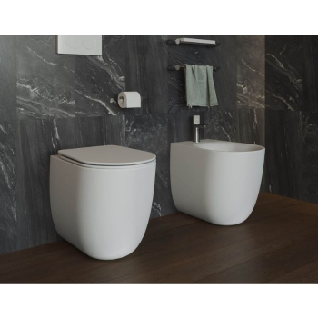 Sanitari HIT! Filomuro 51,5x36 cm Vortice con Copriwater Slim Soft-Close
