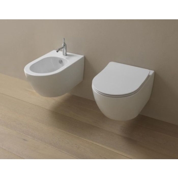 Sanitari Like GSG Sospesi 52,5x36 cm Eco Clean Vortice Copriwater Slim Soft Close