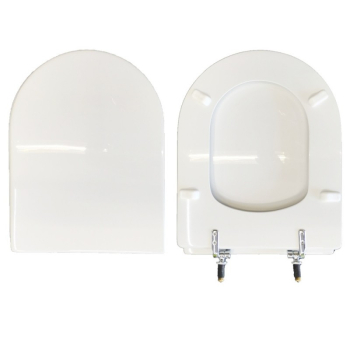 Copriwater Dolomite Clodia compatibile in poliestere bianco