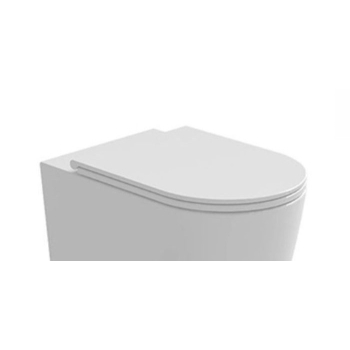 Copriwater Azzurra Comoda per wc h. 50 in Termoindurente Originale Soft Close slim a Sgancio Rapido bianco