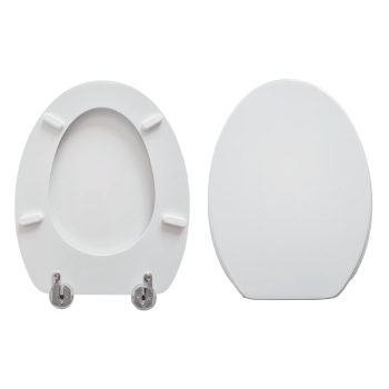 Copriwater Simas Eco Compatibile in Poliestere bianco