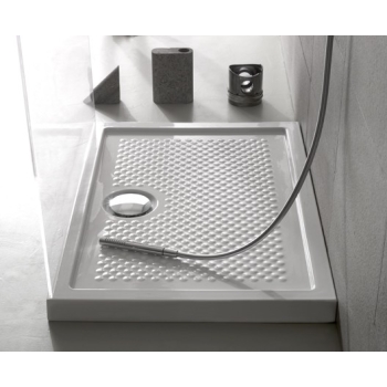 Piatto doccia 90x90 h.6.5 in ceramica bianco lucido Docciaviva di Ceramica Globo