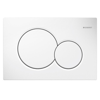 Plaque de commande Sigma 01 en matière plastique, couleur blanche