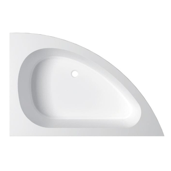 Guscio vasca Sharm ad incasso su muratura 150x100 installazione a sinistra angolare bianco di Tamanaco