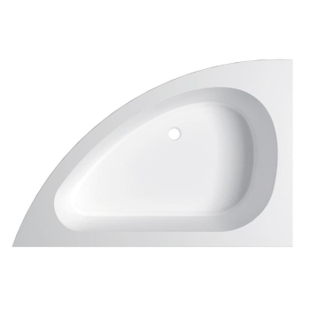 Guscio vasca Sharm ad incasso su muratura 150x100 installazione a sinistra angolare bianco di Tamanaco