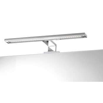 Lampada applique LED per specchio bagno acciaio cromo e vetro