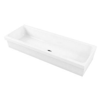 Lavello a canale Community cm. 120x45xh20 bianco lucido di Ceramica Alice
