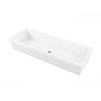 Lavello a canale Ninive cm. 120x45xh20 bianco lucido di Ceramica Galassia