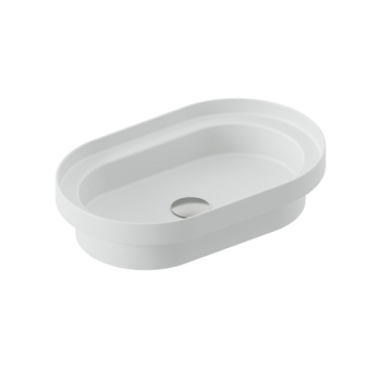 Lavabo Fuori Scala appoggio/incasso cm. 58x35 in ceramica bianco lucido di Art Ceram